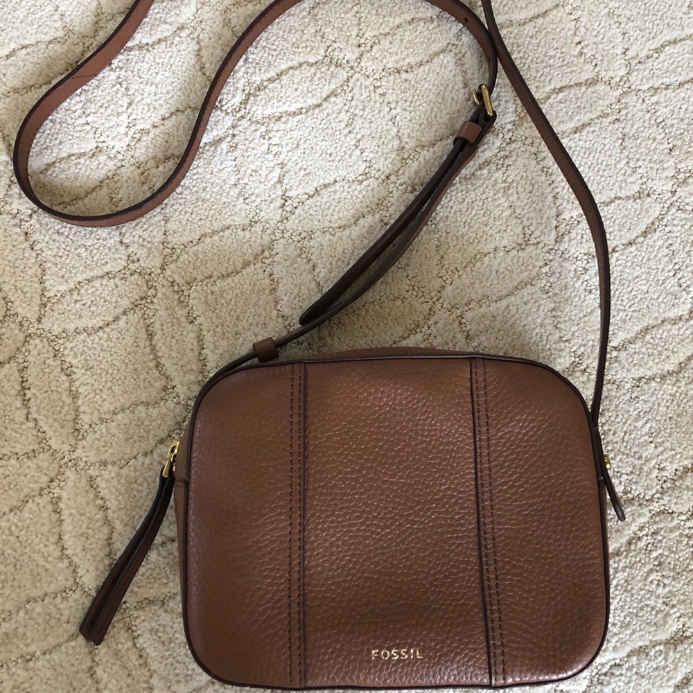 Fossil Leather Crossbody Bag